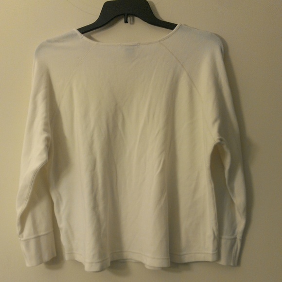 Eddie Bauer Women's White Long Sleeve Top, 3X - Picture 3 of 3